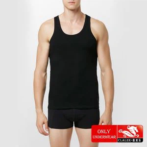 Schwarze Männer Gestrickte Unterhemden