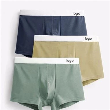 Benutzerdefinierte klassische Baumwolle Boxershorts männliche Grundlagen Boxershorts
